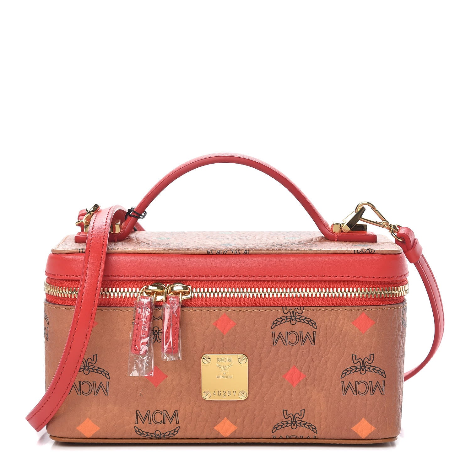 MCM Visetos Rockstar Vanity Case Cognac 1 of 9