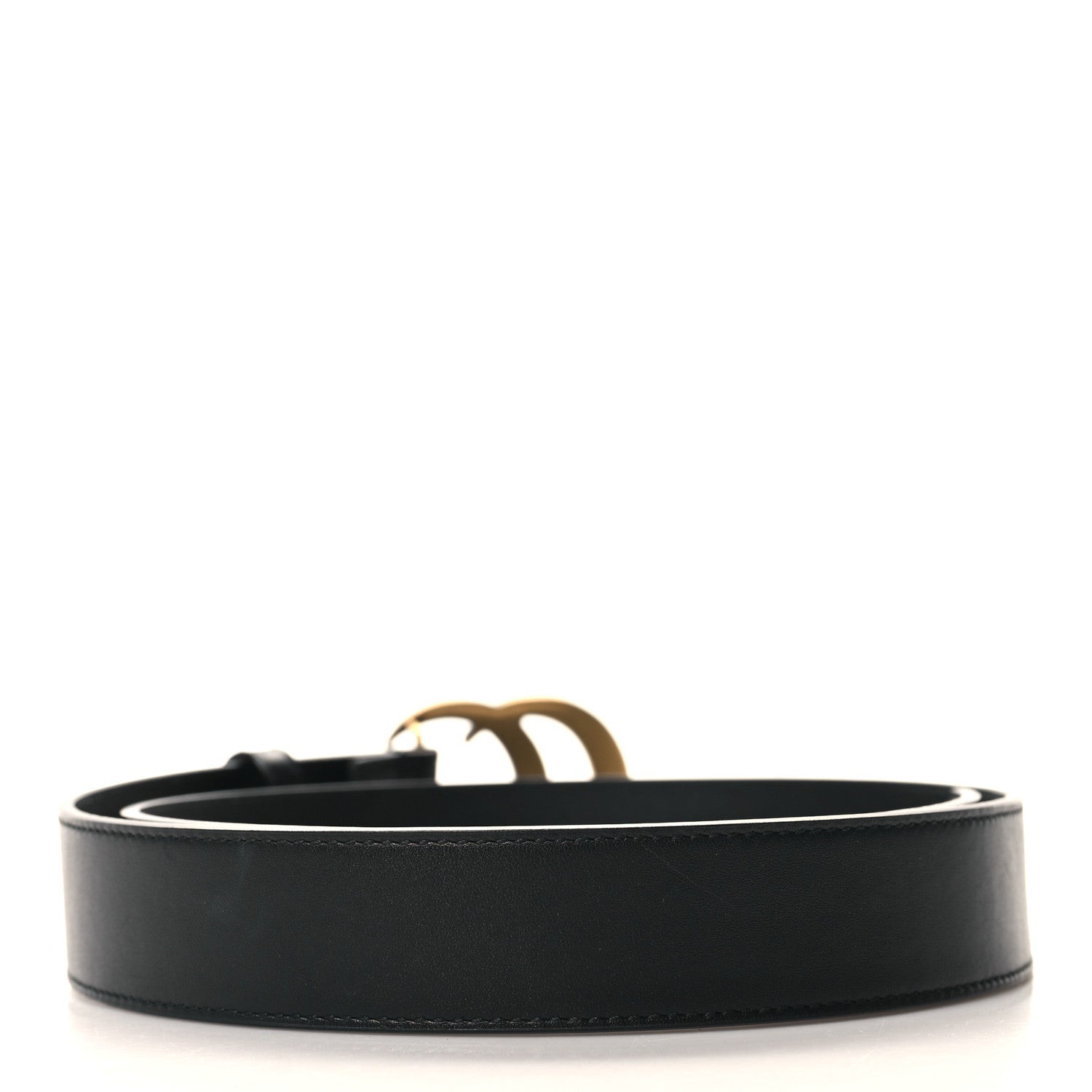 Gucci Calfskin Double G 30mm Belt 80 32 Black 2 of 5