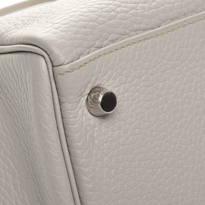 Hermes Taurillon Clemence Kelly Retourne 32 Gris Perle 30 of 33