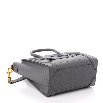 Celine Baby Drummed Calfskin Nano Luggage Kohl 4 of 9