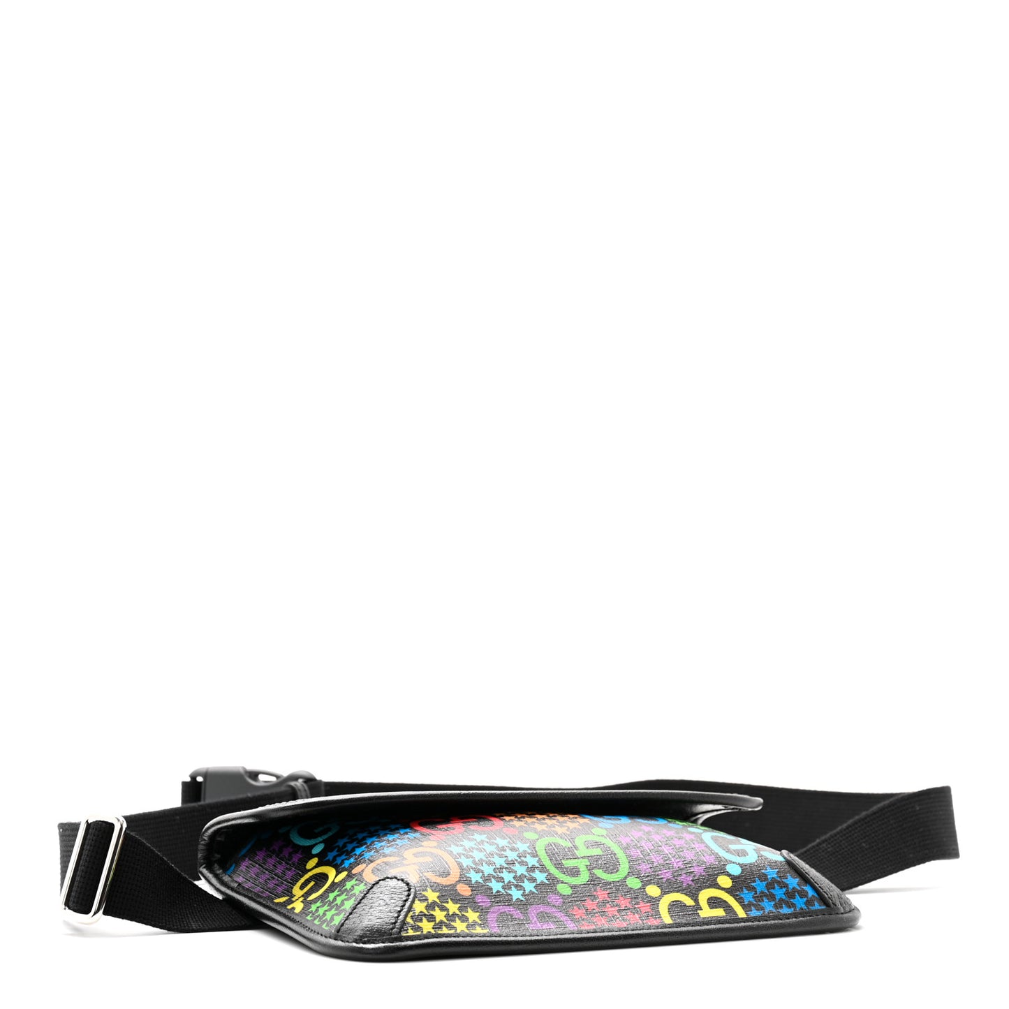 GG Supreme Monogram Psychedelic Slim Belt Bag Black