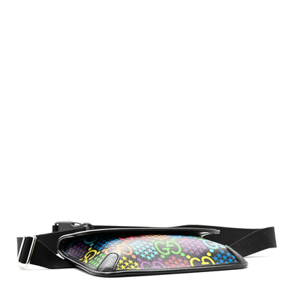 Gucci GG Supreme Monogram Psychedelic Slim Belt Bag Black 4 of 10