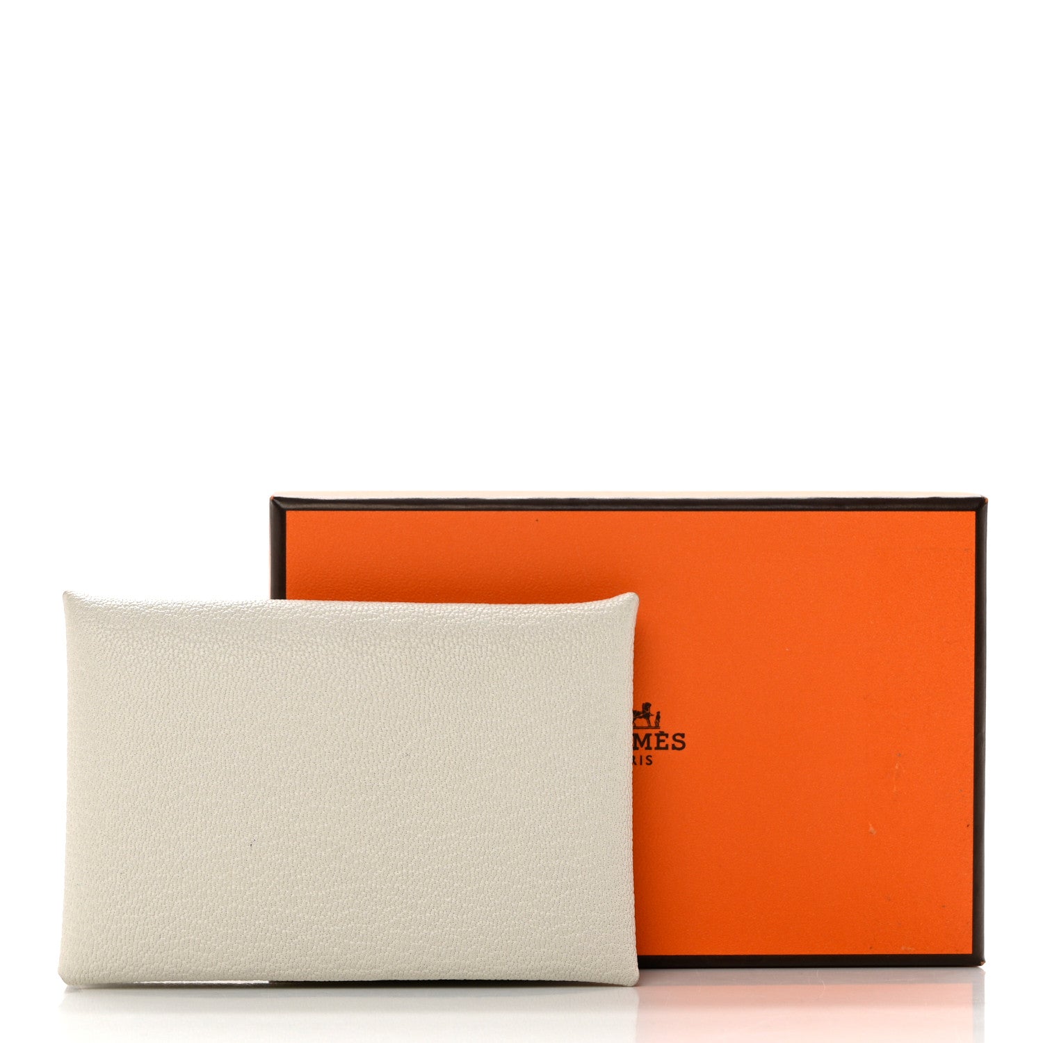 Hermes Chevre Mysore Calvi Card Case Mushroom 7 of 7