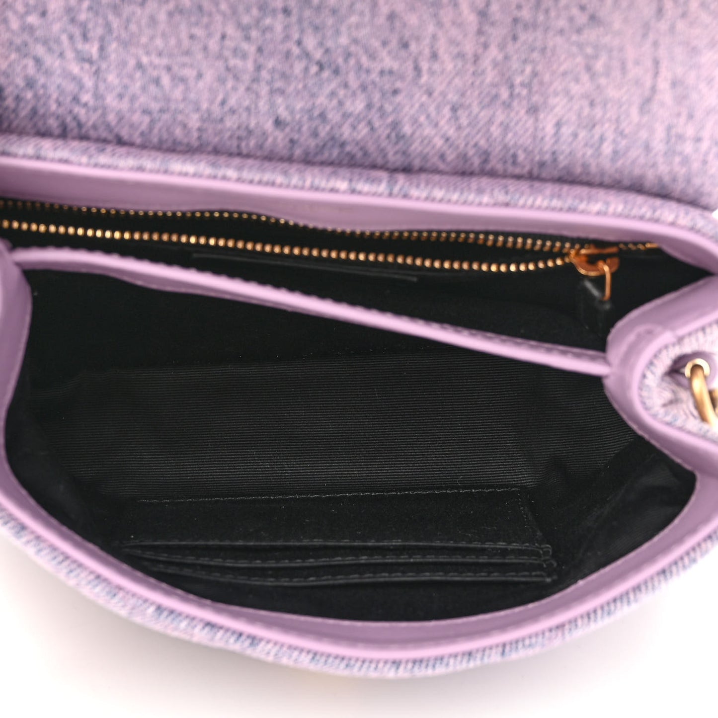 Denim Y Quilted Monogram Toy Loulou Crossbody Bag Bleached Lilac