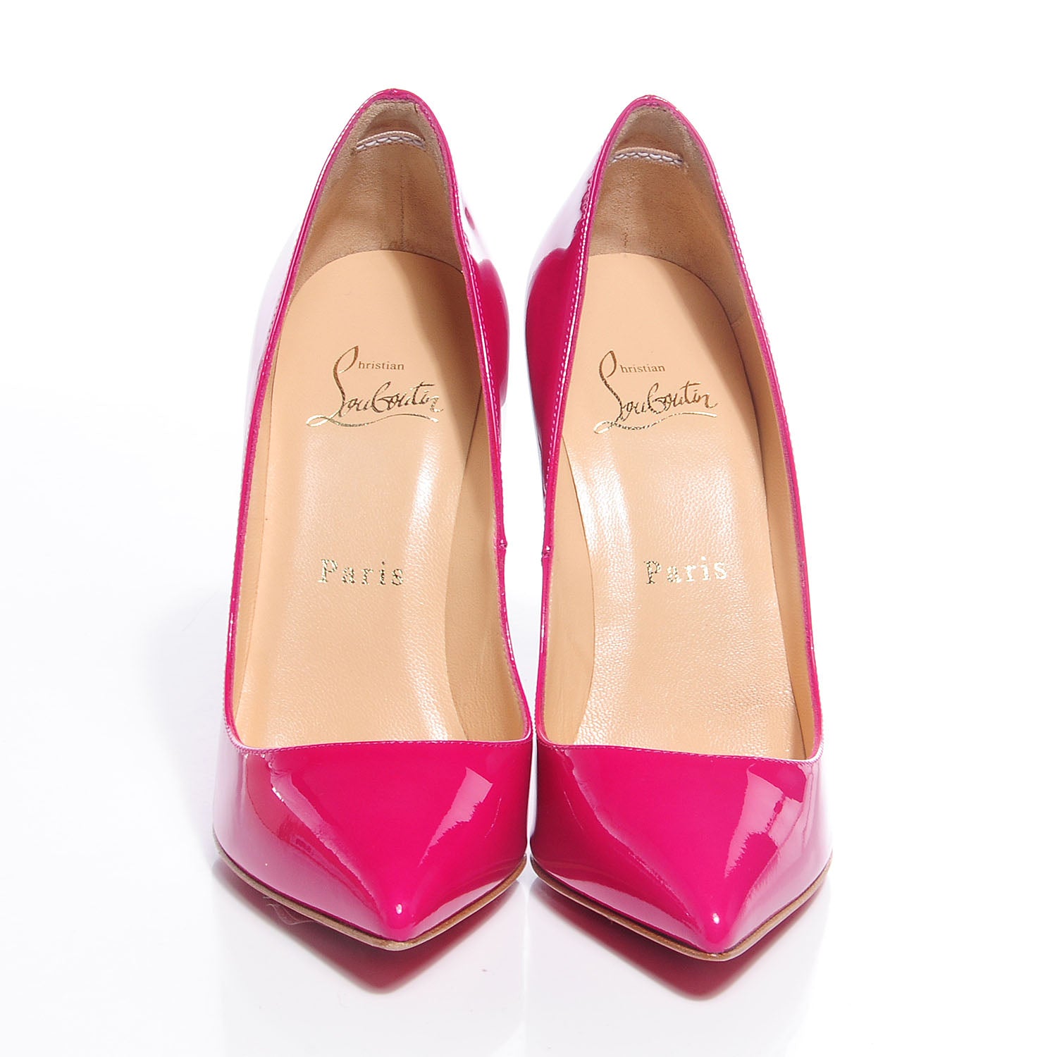 Christian Louboutin Patent Pigalle 120 Pumps 35.5 Grenadine 2 of 7