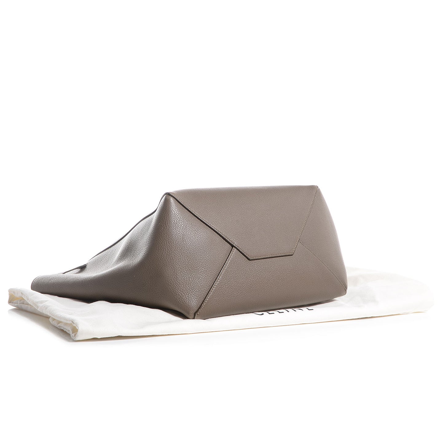 Soft Grained Calfskin Medium Cabas Phantom Taupe