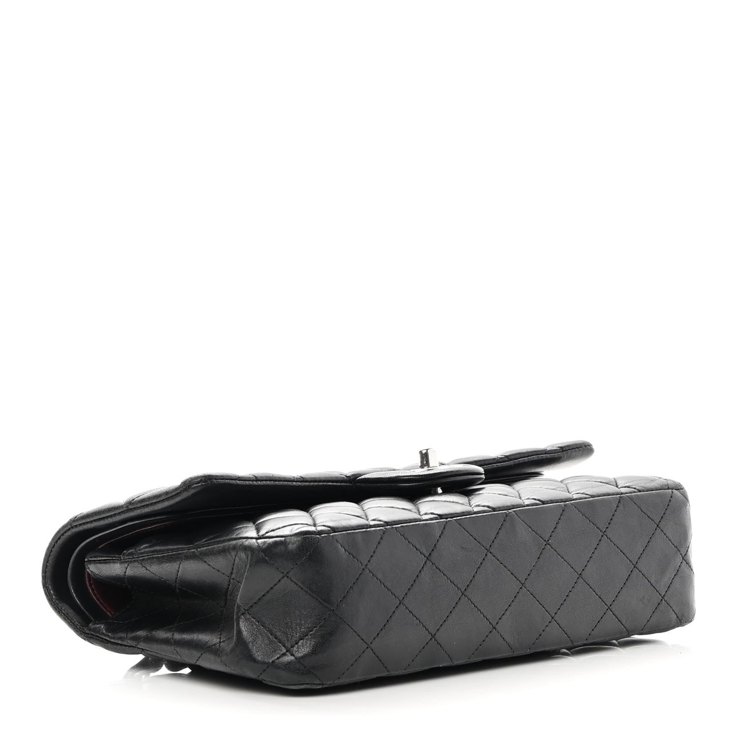 Chanel Lambskin Quilted Medium Double Flap Black 4 of 21