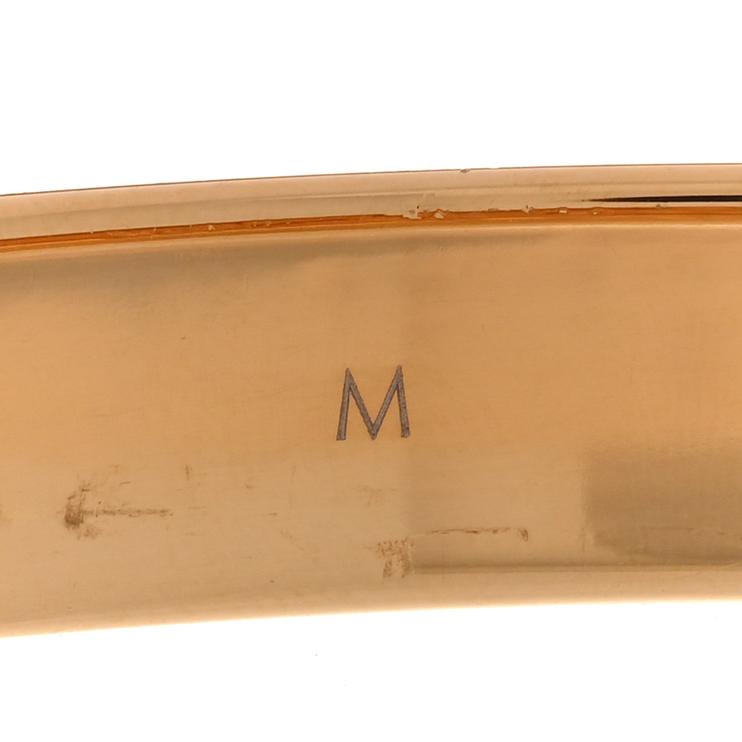 Louis Vuitton Brass Crystal Monogram Nanogram Strass Cuff M Gold 6 of 7