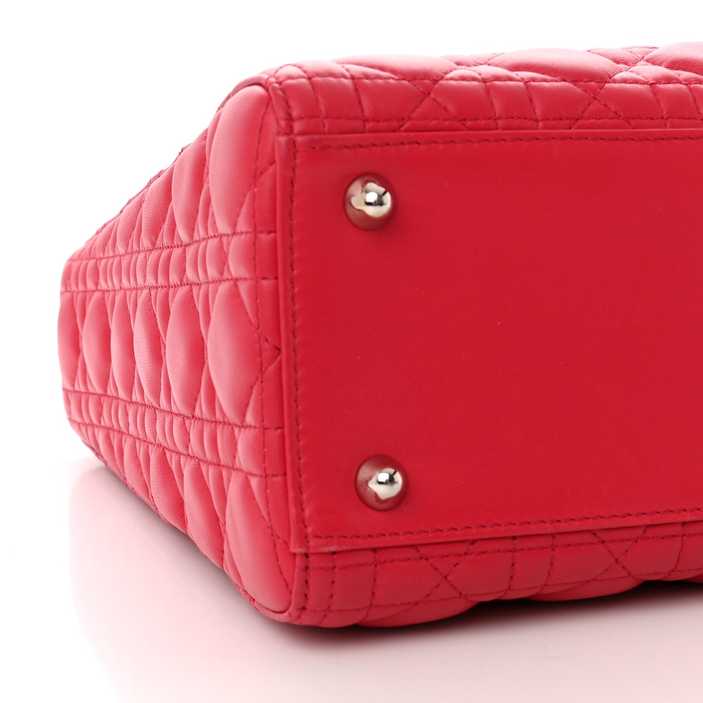 Lambskin Cannage Large Lady Dior Pink