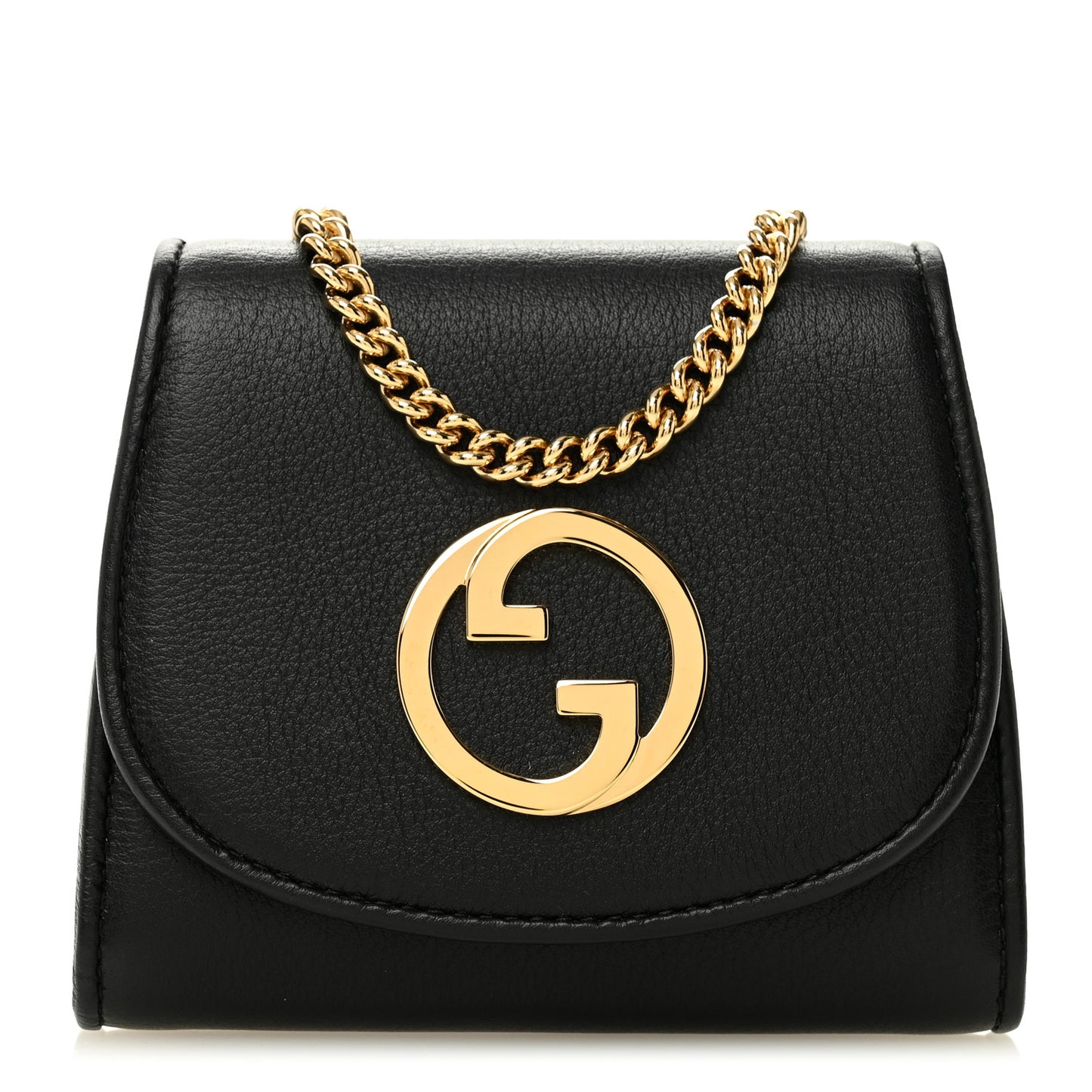 Roxy Calfskin Medium Blondie Chain Wallet Black