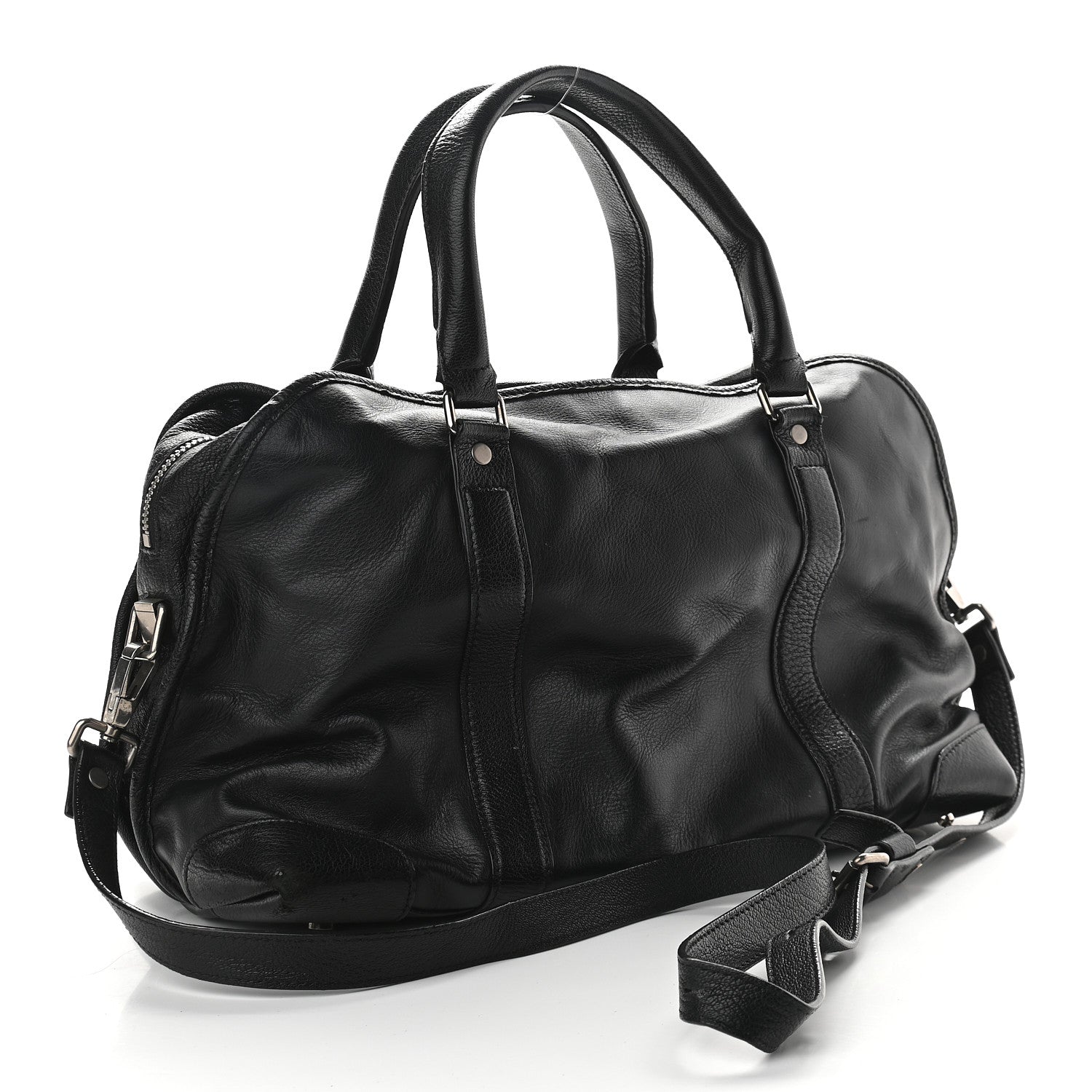 Proenza Schouler Calfskin Top Handle Satchel Bag Black 4 of 9