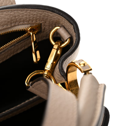 Louis Vuitton Taurillon Capucines BB Galet 10 of 12