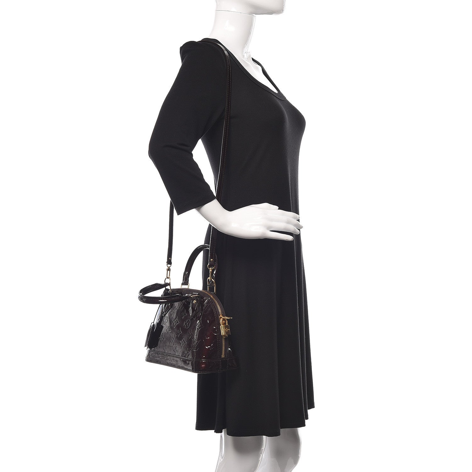 Louis Vuitton Vernis Alma BB Amarante 2 of 11