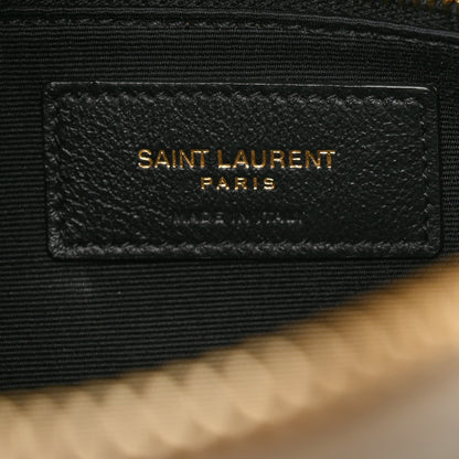 Saint Laurent Lambskin Quilted Le Maillon Chain Strap Crossbody Crema Soft 7 of 12