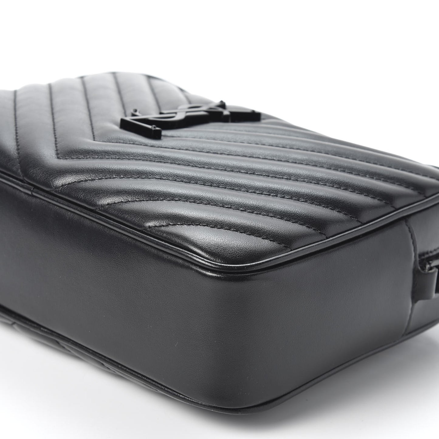 Calfskin Matelasse Monogram Lou Camera Bag Black
