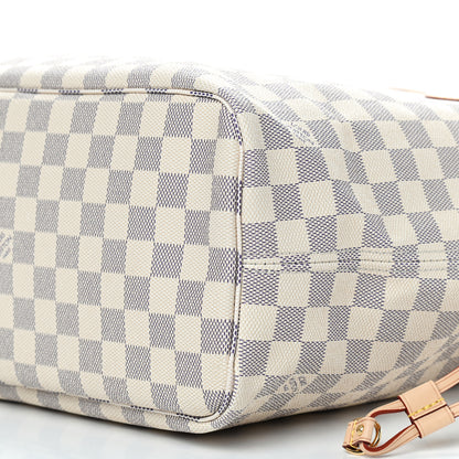 Louis Vuitton Damier Azur Neo Neverfull MM Rose Ballerine 6 of 7