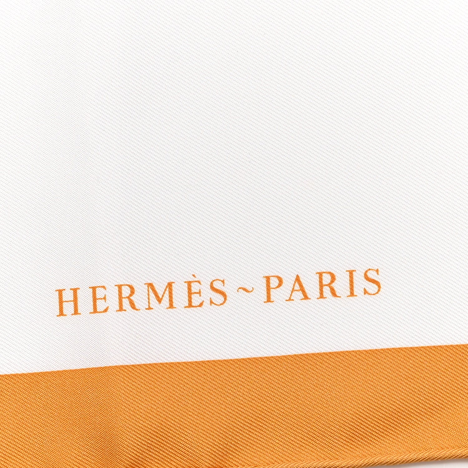 Hermes Silk Robe Legere Scarf 45 Miel White Rose Brun 2 of 4