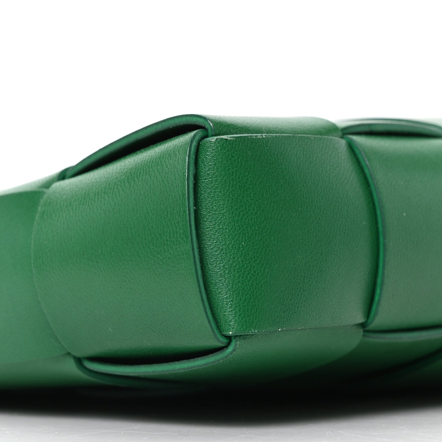 Nappa Intrecciato The Snap Clutch Racing Green