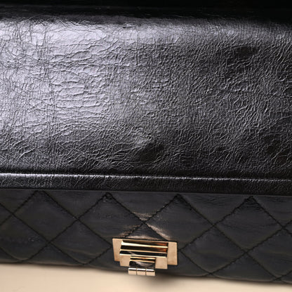 Chanel Metallic Aged Calfskin Quilted 2.55 Reissue 227 Flap Blue 11 of 11