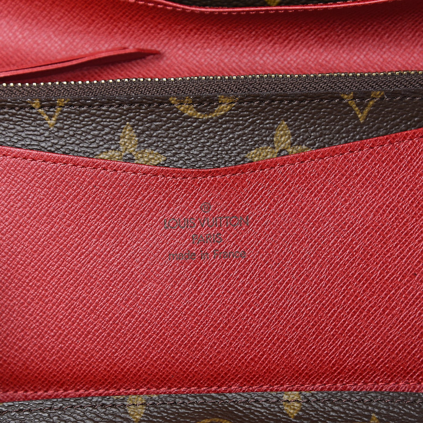 Monogram Josephine Wallet Red