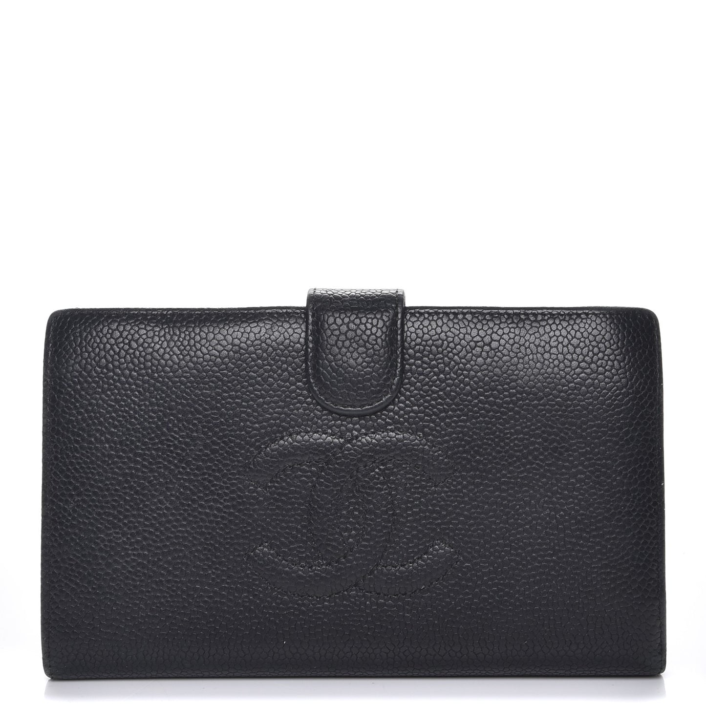 Caviar Timeless CC French Wallet Black