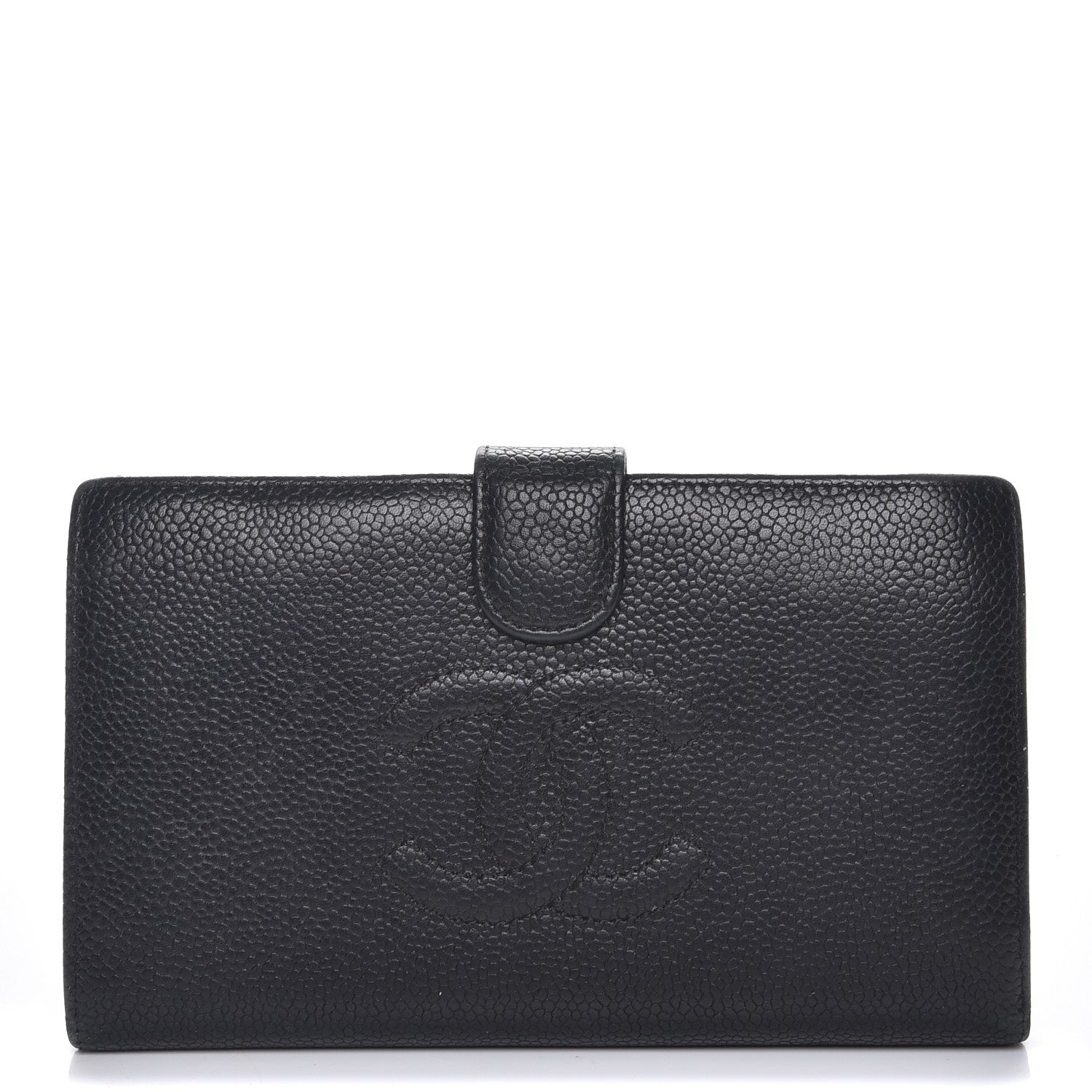 Chanel Caviar Timeless CC French Wallet Black 1 of 8