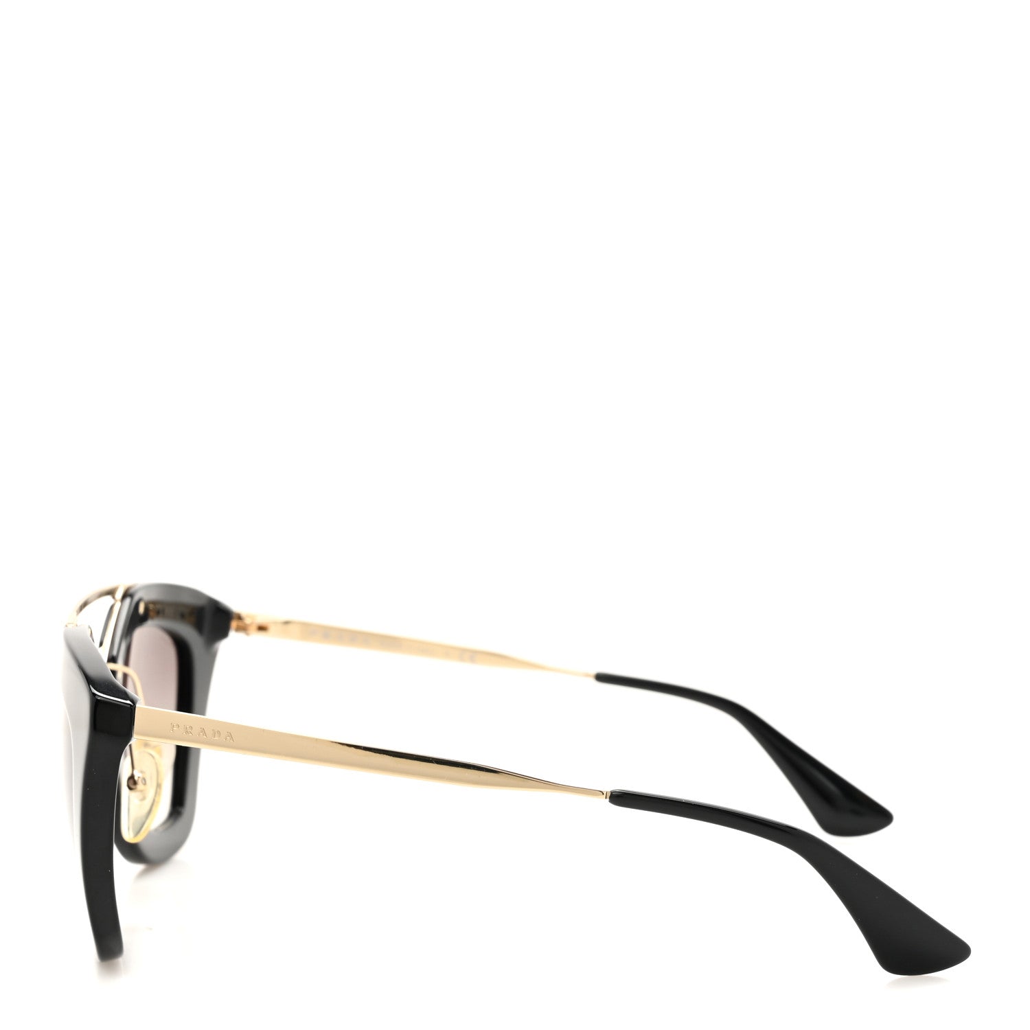 Prada Acetate Cinema Sunglasses SPR 09Q Black 3 of 7