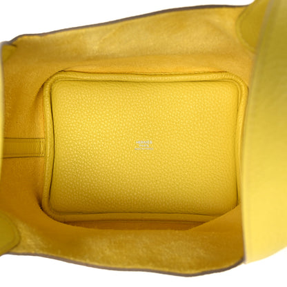 Hermes Taurillon Clemence Picotin Lock 18 PM Lime 5 of 10