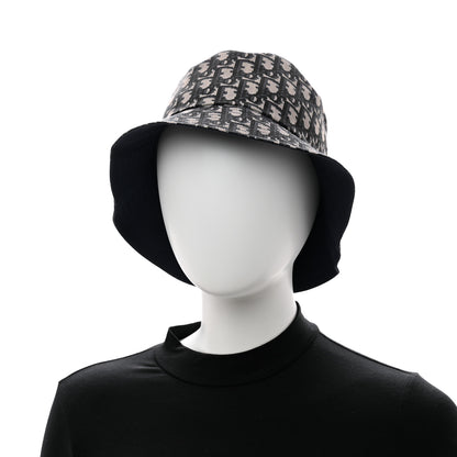 Christian Dior Polyester Cotton Oblique Teddy-D Brim Bucket Hat Blue 3 of 15
