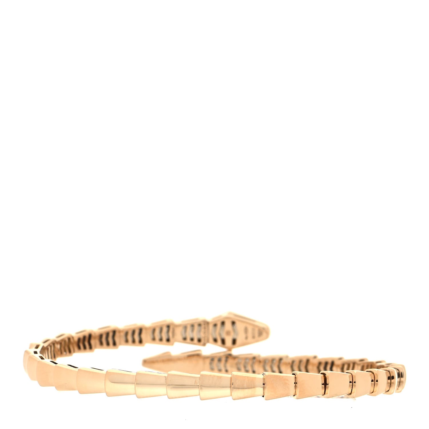 Bulgari 18K Yellow Gold Diamond Serpenti Viper Bracelet M 3 of 5
