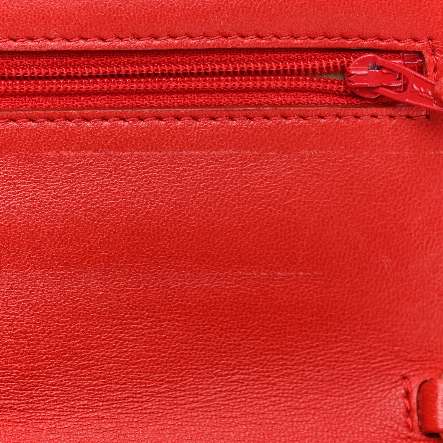 Chanel Lambskin Quilted Golden Class Wallet on Chain WOC Red 13 of 16
