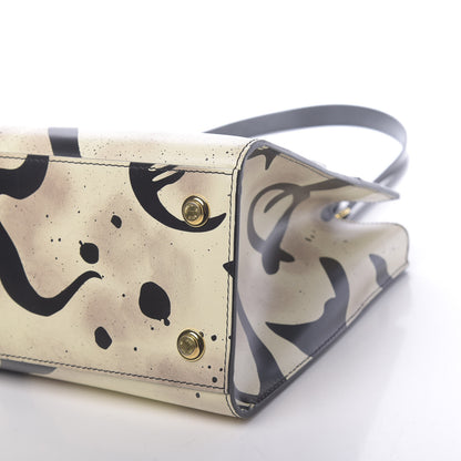 Louis Vuitton Calfskin Tribal City Steamer MM White Black 10 of 10