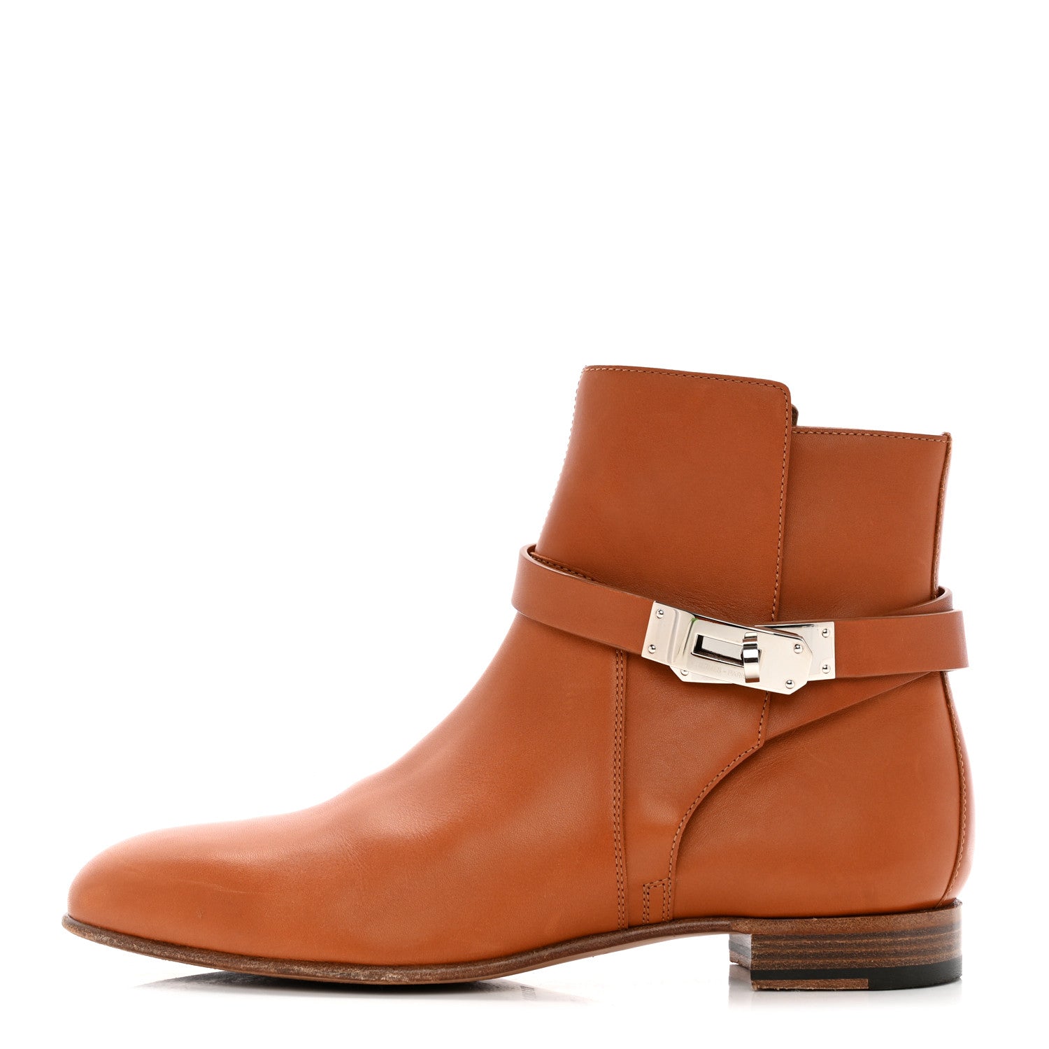 Hermes Calfskin Neo Low Boots 38 Natural 1 of 14