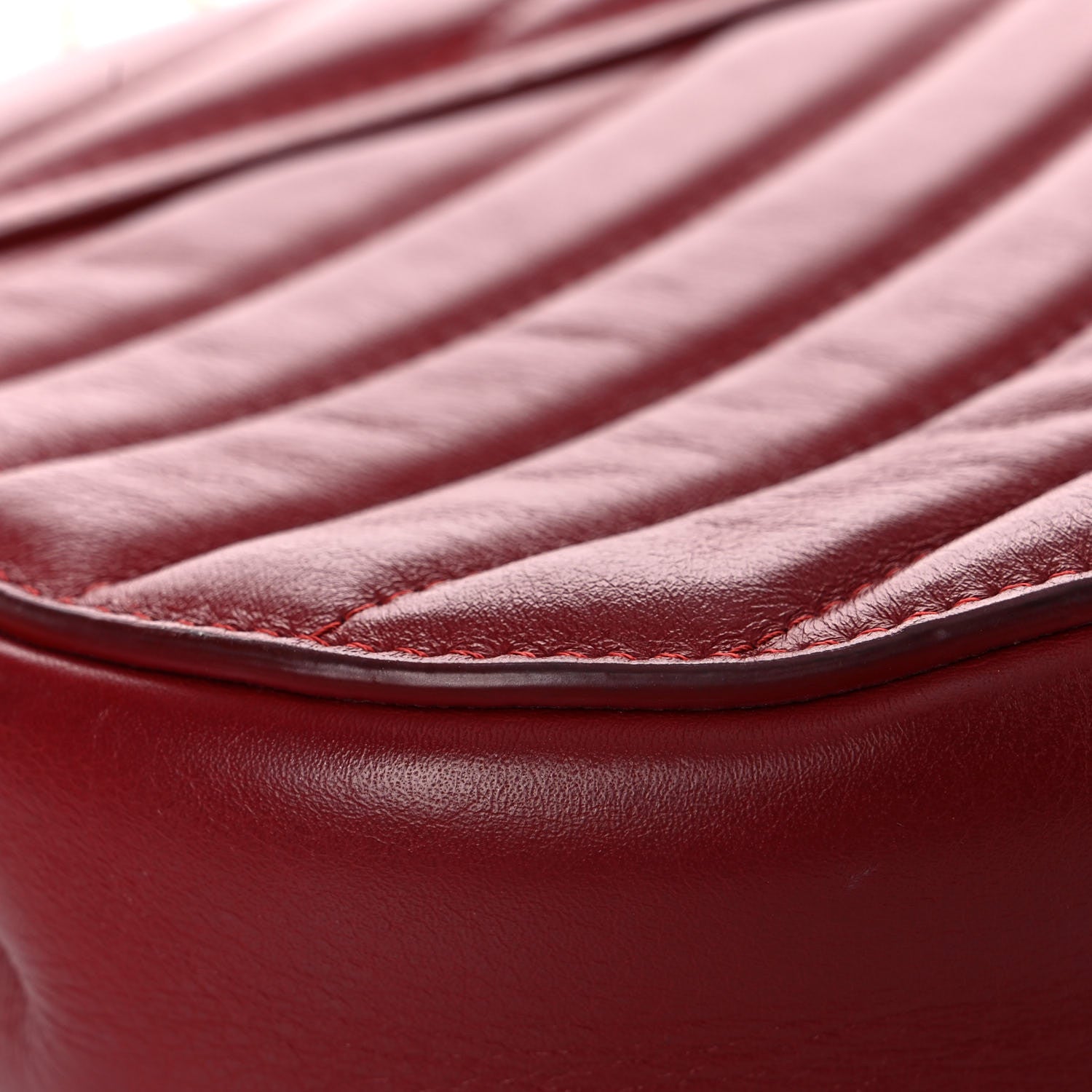 Chloe Calfskin Quilted Mini Drew Bijou Shoulder Bag Red 12 of 22