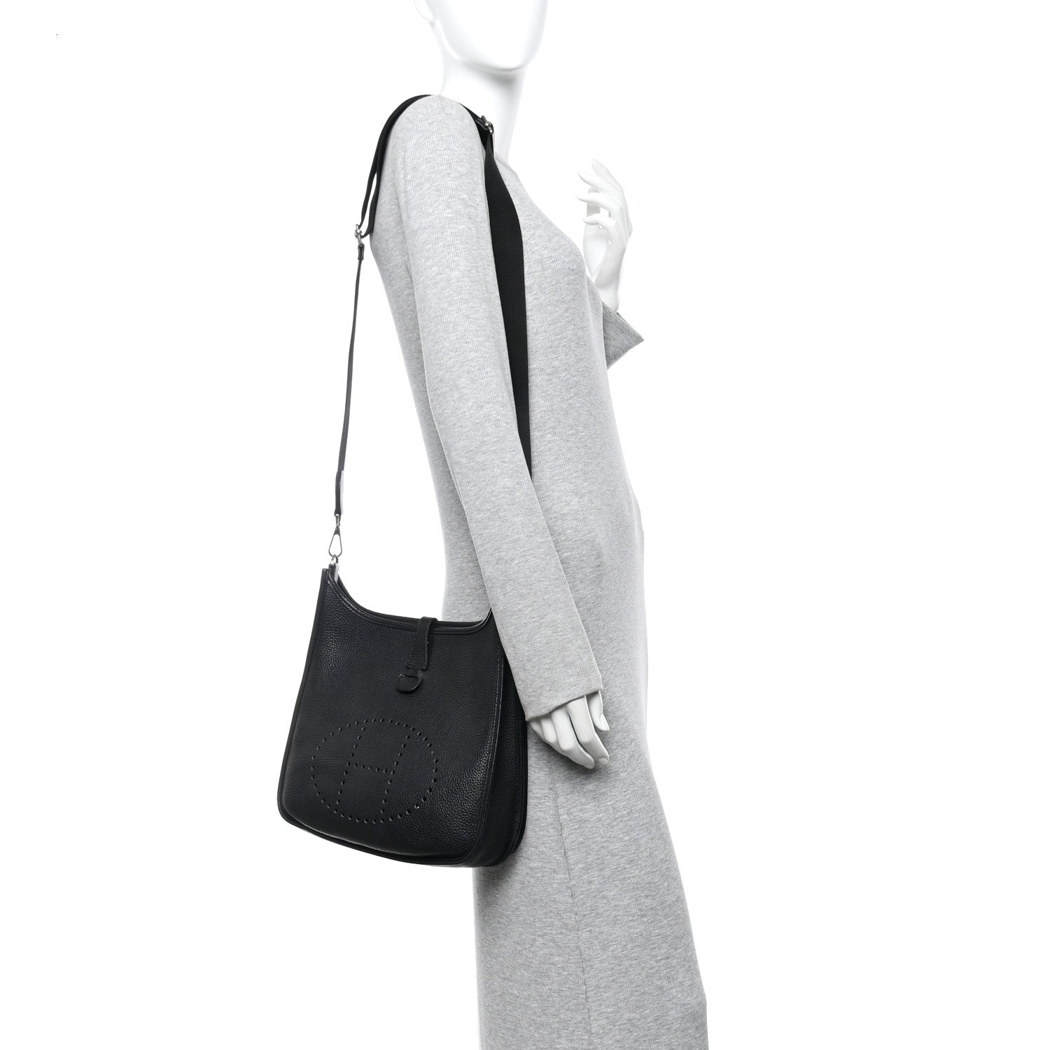 Hermes Taurillon Clemence Evelyne III PM Black 2 of 10