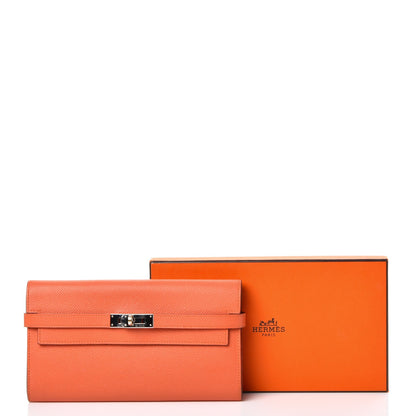 Hermes Epsom Kelly Longue Wallet Mangue 10 of 10