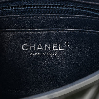 Chanel Patent Calfskin Quilted Mini Rectangular Flap Navy Blue 6 of 10