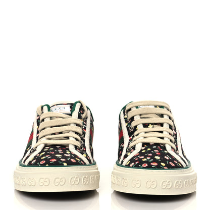 Gucci X LIBERTY OF LONDON Canvas Web Holly Print Womens 1977 Tennis Sneakers 36 Black Peach Mystic White 2 of 8