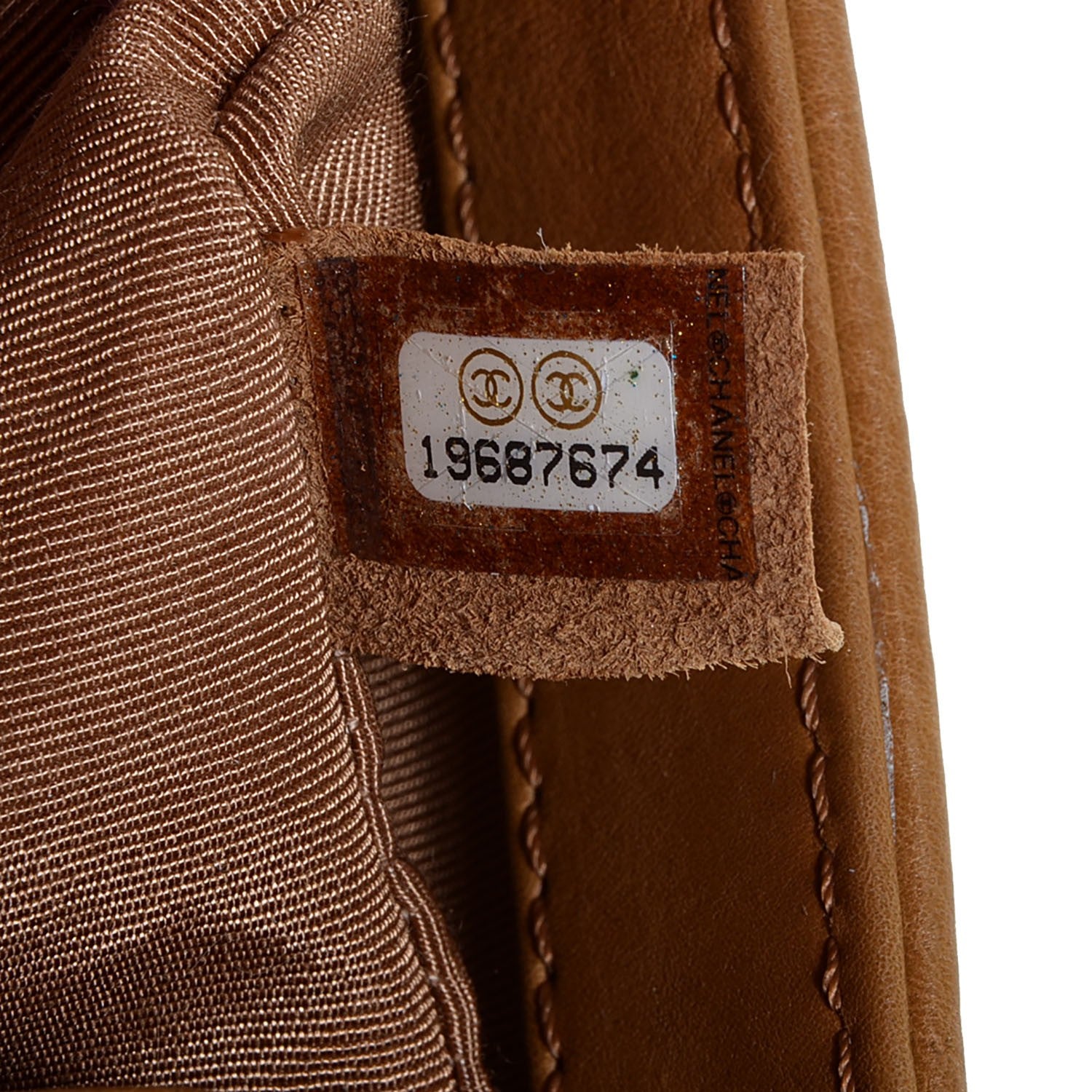Chanel Calfskin Quilted Embellished Metal Small Boy Flap Beige 7 of 7