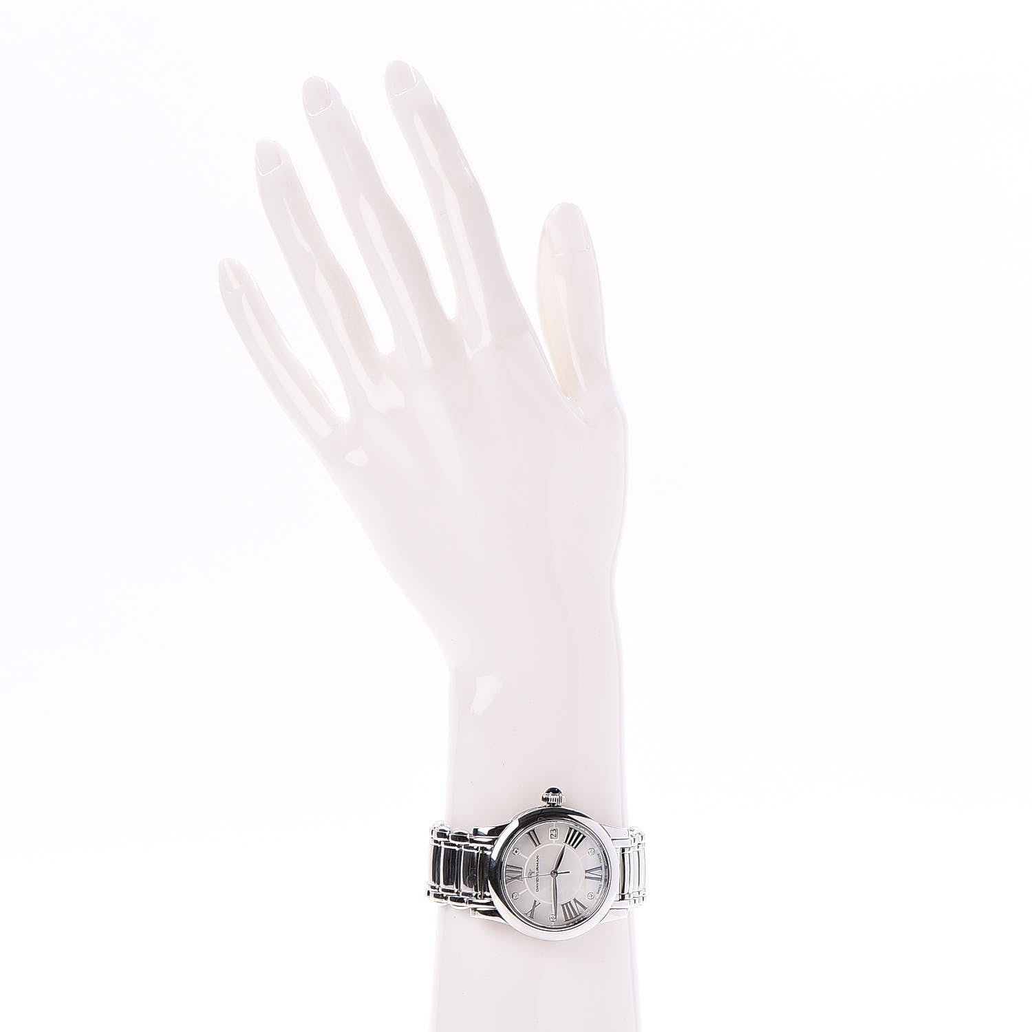 David Yurman Stainless Steel Diamond Mother of Pearl 34mm Classic Quartz Watch 2 of 11