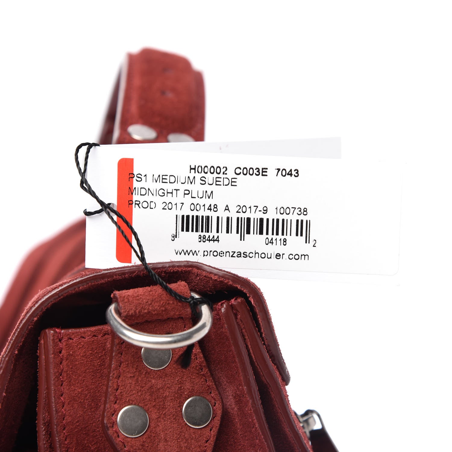 Proenza Schouler Suede Medium PS1 Satchel Midnight Plum 13 of 13