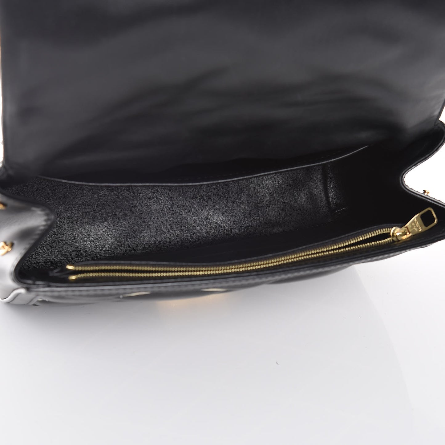 Lambskin Malletage Pochette Flap Black