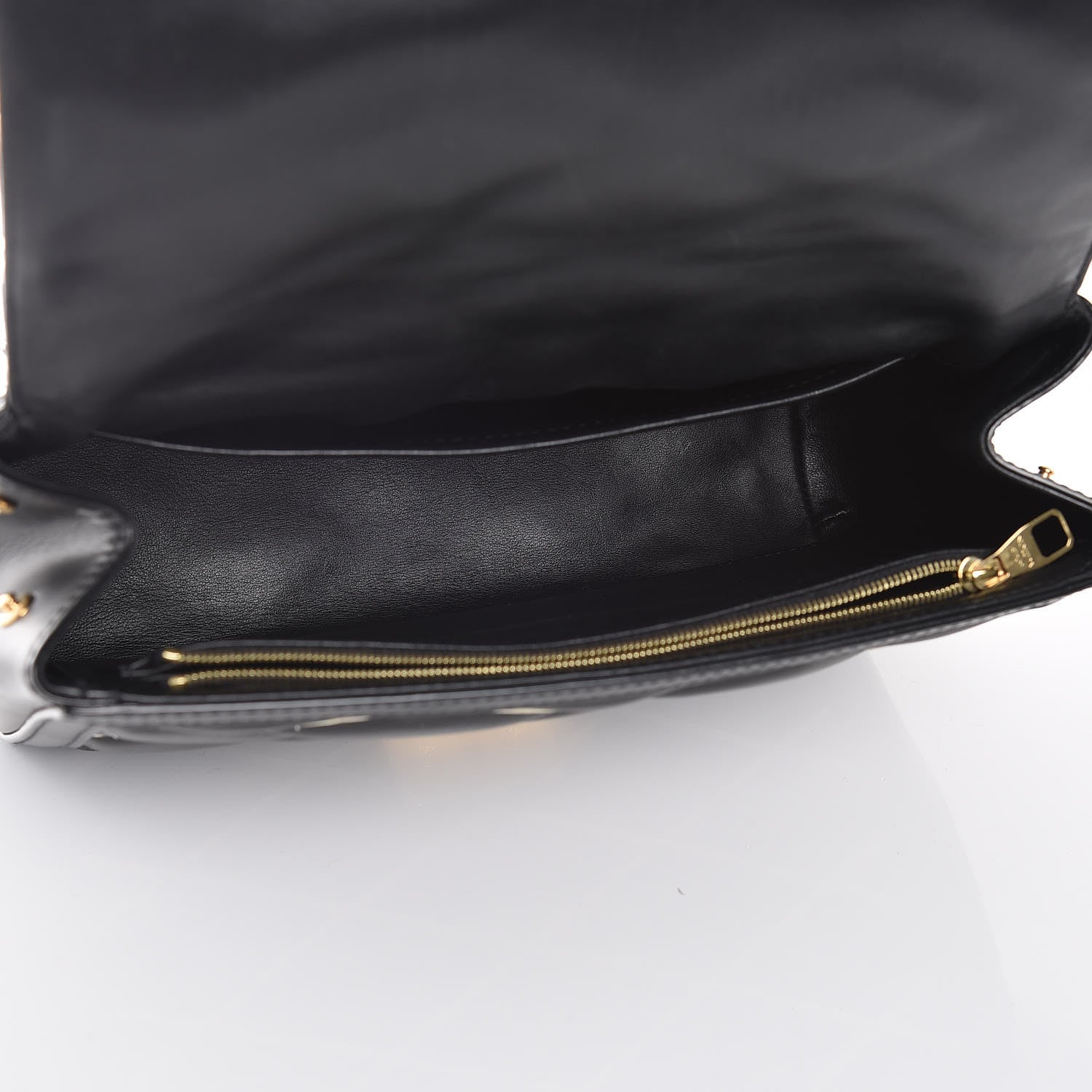Louis Vuitton Lambskin Malletage Pochette Flap Black 5 of 10