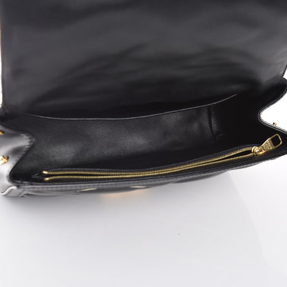 Louis Vuitton Lambskin Malletage Pochette Flap Black 5 of 10