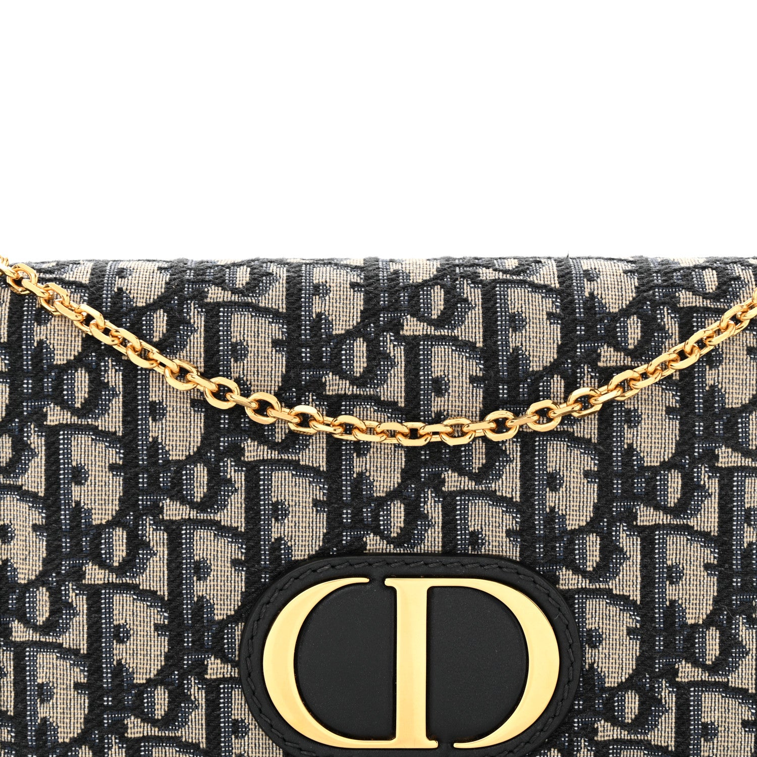 Christian Dior Oblique 30 Montaigne 2-In-1 Pouch Blue 7 of 10