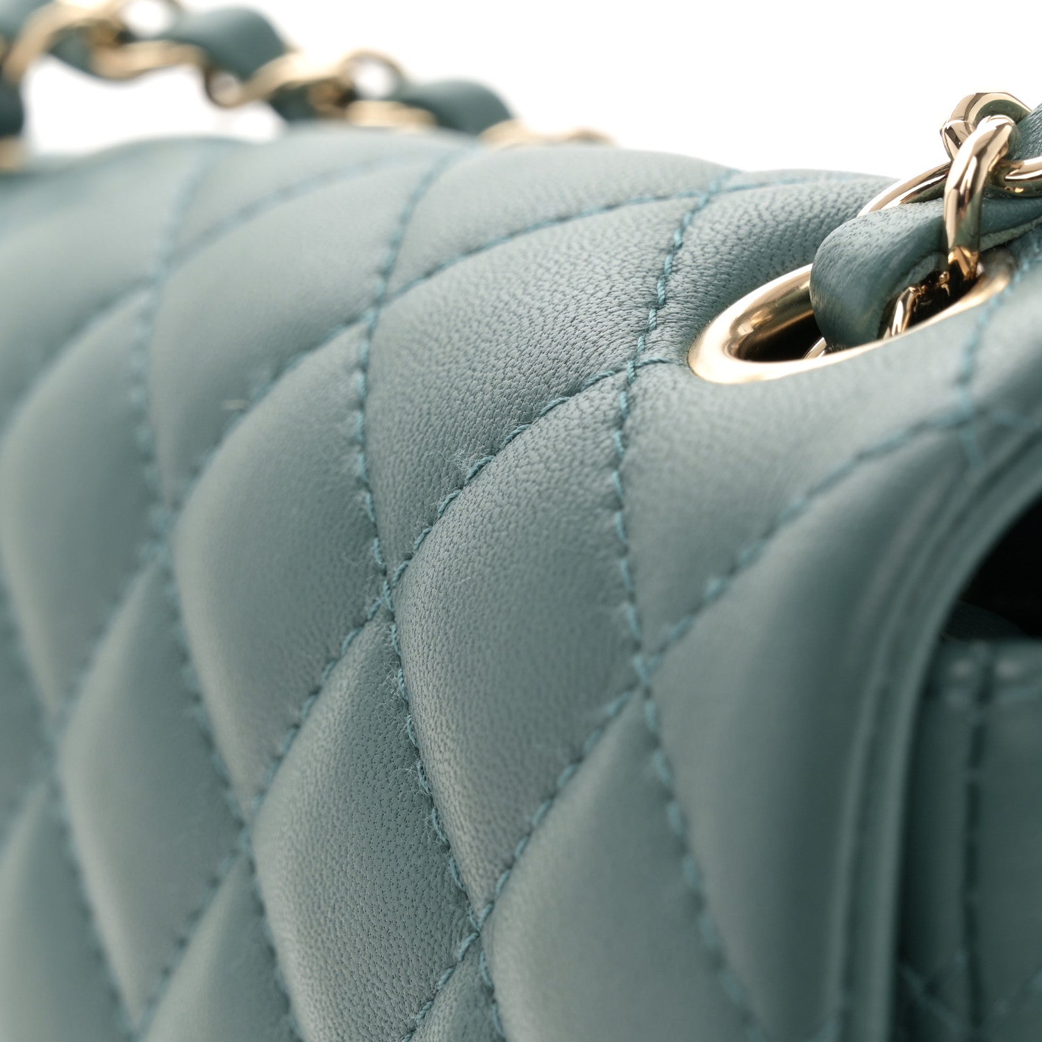 Chanel Lambskin Quilted Mini Rectangular Flap Green 11 of 11