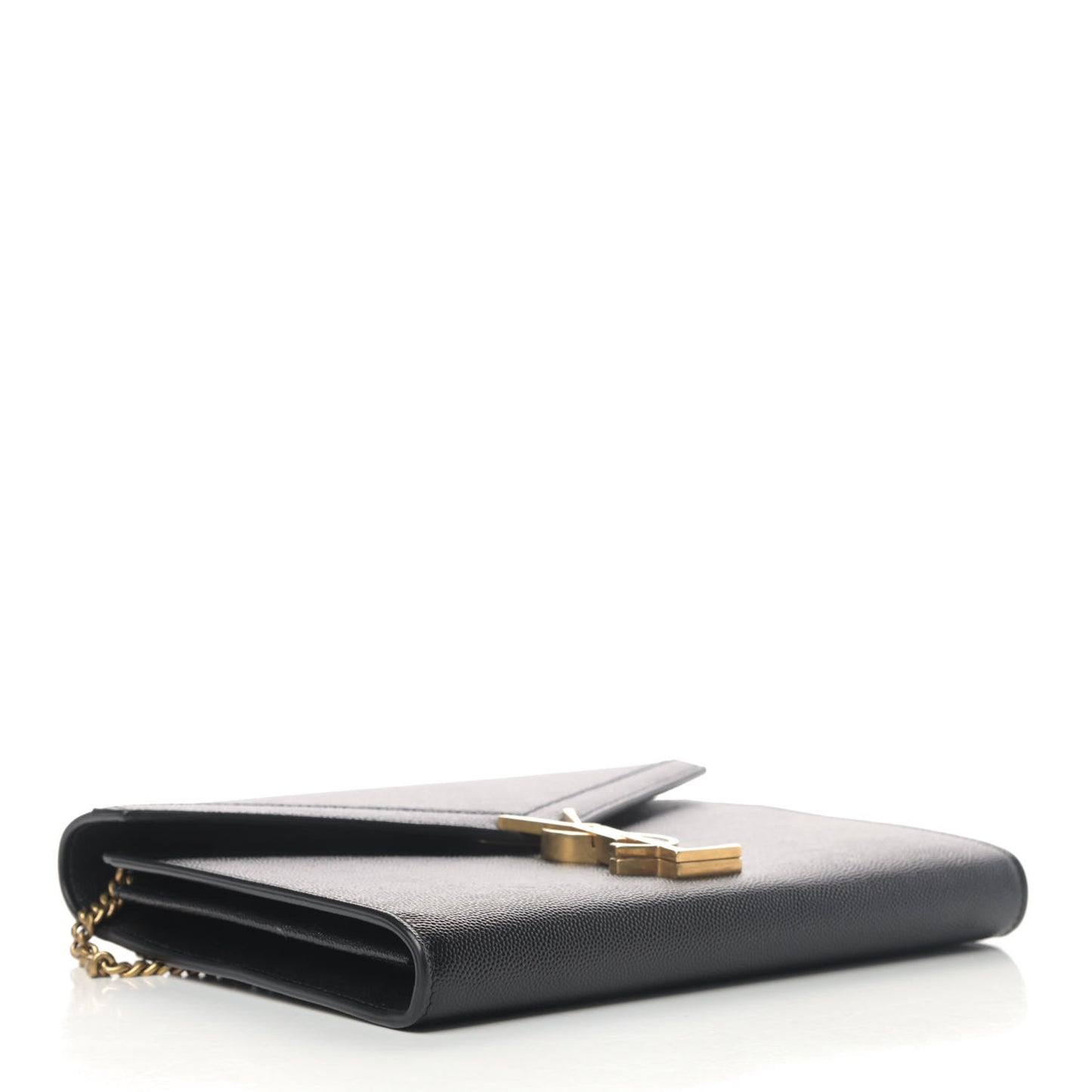 Grain De Poudre Monogram Cassandra Chain Wallet Black