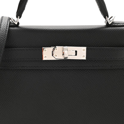 Hermes Epsom Mini Kelly Sellier 20 Black 8 of 11