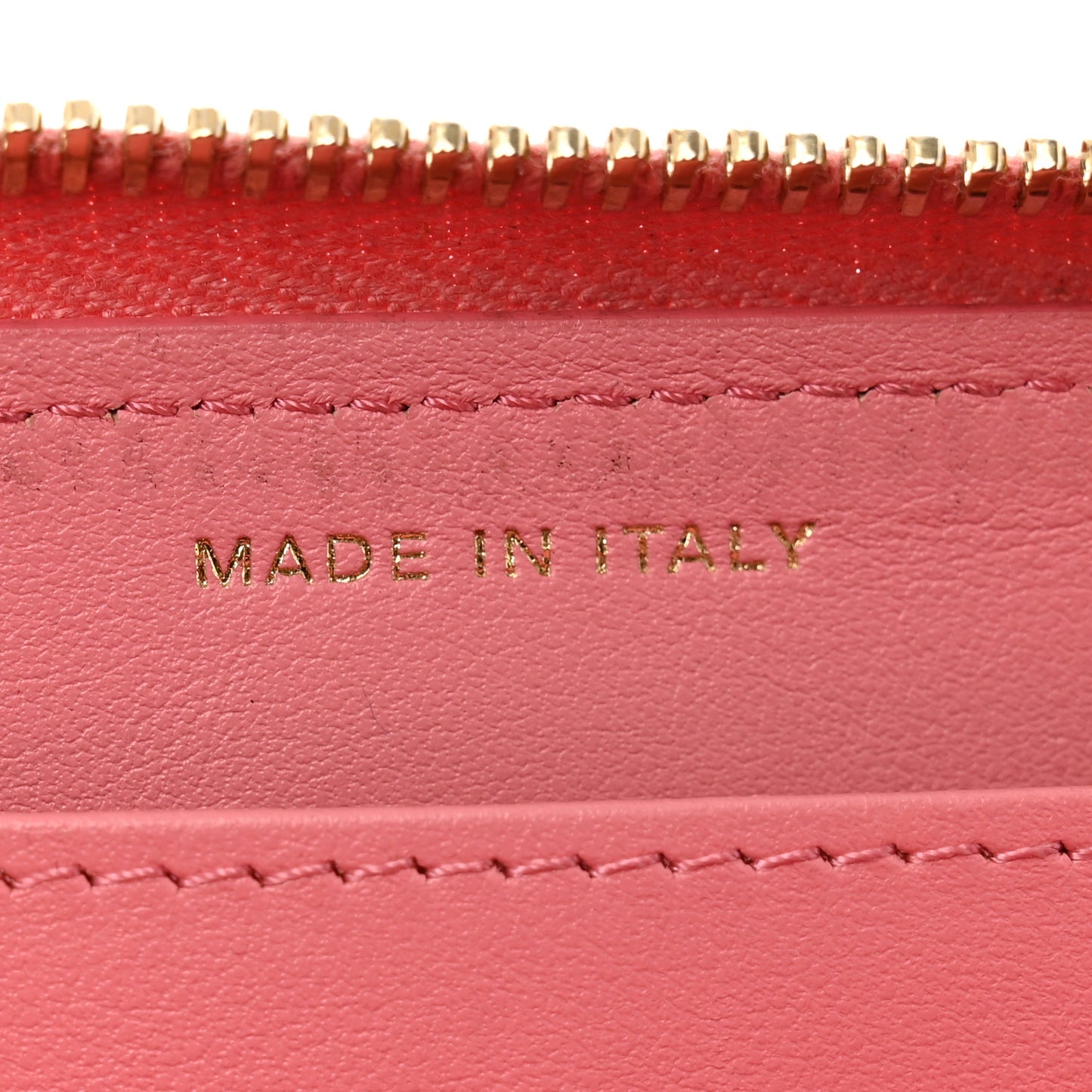 Caviar Camellia Embossed Zip Around Large Gusset Wallet Pink
