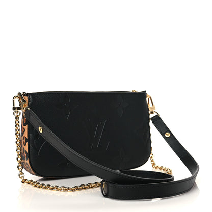 Louis Vuitton Empreinte Monogram Giant Wild At Heart Multi Pochette Accessories Black 3 of 7